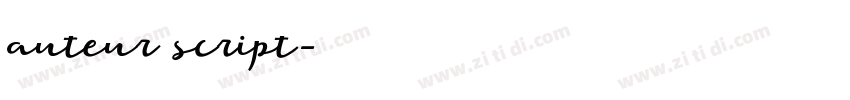 auteur script字体转换 auteur script字体转换